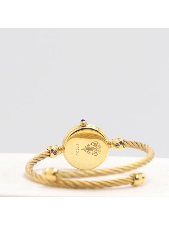 Gucci Quartz Bangle Watch Black Dial Nam